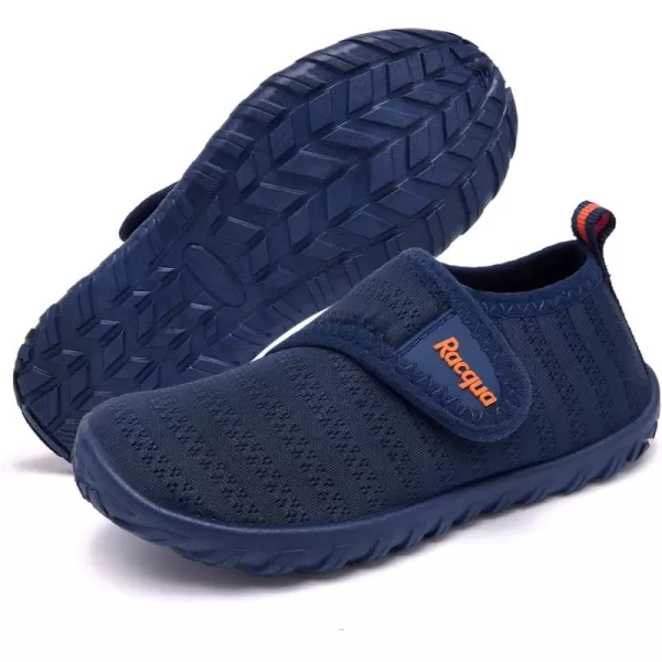 Racqua Baby Todder Water Shoes Boys Girls Quick Dry Barefoot Shoes NonSlip Swim Pool Aqua ShoesBabyToddlerBlueOrange