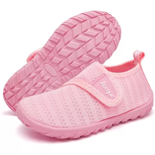Racqua Baby Todder Water Shoes Boys Girls Quick Dry Barefoot Shoes NonSlip Swim Pool Aqua ShoesBabyToddlerPink