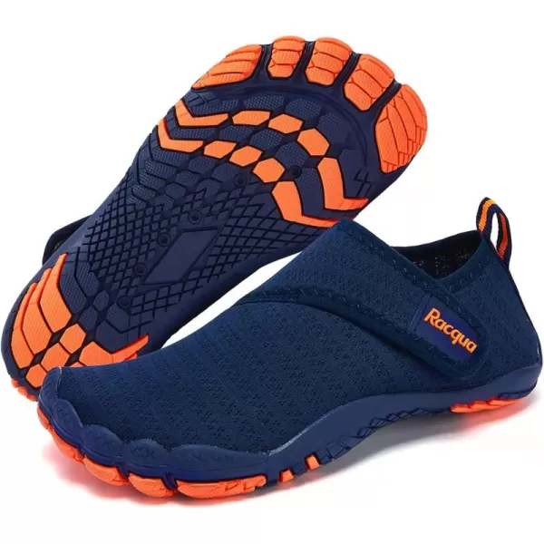 Racqua Boys Girls Kids Toddler Water Shoes Quick Dry Barefoot Lightweight Pool Swim Beach Sport Aqua ShoesToddlerLittle KidBig KidWzk163bblueOrange