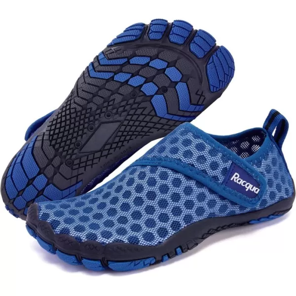 Racqua Boys Girls Kids Toddler Water Shoes Quick Dry Barefoot Lightweight Pool Swim Beach Sport Aqua ShoesToddlerLittle KidBig KidWzk164bblue