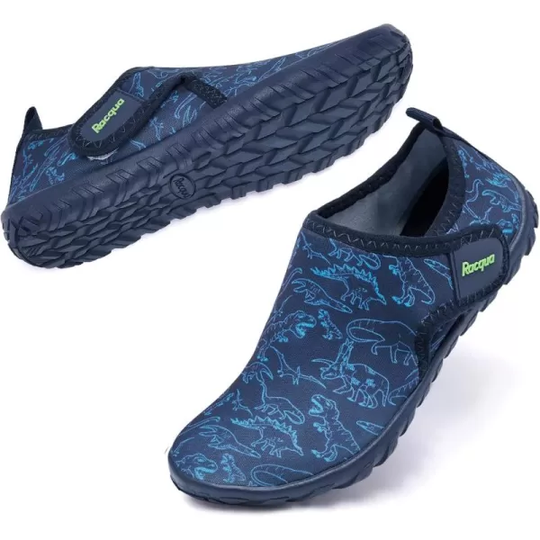 Racqua Boys Girls Kids Water Shoes Barefoot Swim Quick Dry Lightweight Sport Aqua ShoesLittle KidBig KidHdk1602dinosaur