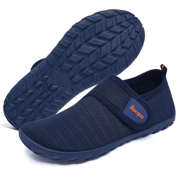Racqua Boys Girls Kids Water Shoes Quick Dry Barefoot Lightweight Sport Swim Aqua ShoesLittle KidBig KidBlueOrange