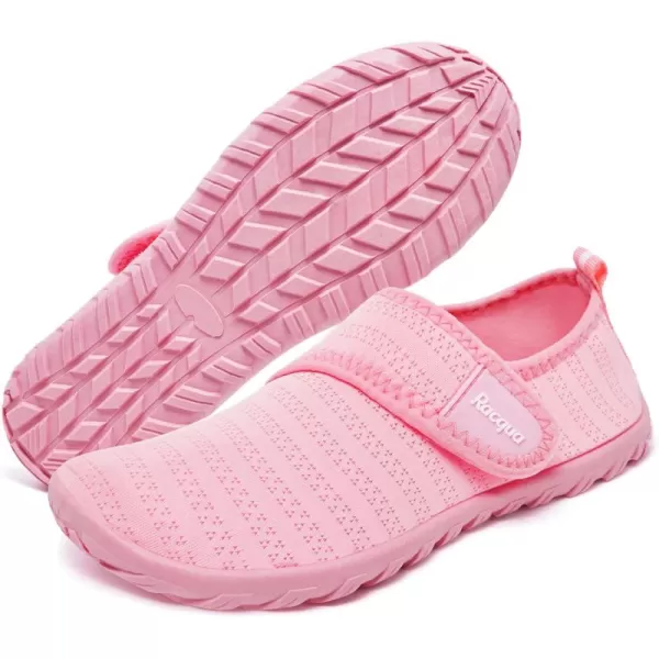 Racqua Boys Girls Kids Water Shoes Quick Dry Barefoot Lightweight Sport Swim Aqua ShoesLittle KidBig KidPink