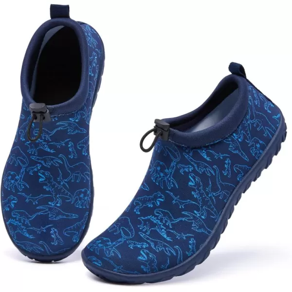 Racqua Boys Girls Kids Water Shoes Swim Shoes Quick Dry Aqua Shoes for Beach Pool LittleBig KidBlue1