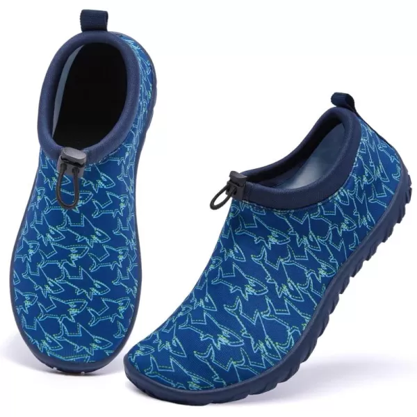 Racqua Boys Girls Kids Water Shoes Swim Shoes Quick Dry Aqua Shoes for Beach Pool LittleBig KidBlue2
