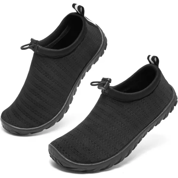 Racqua Boys Girls Kids Water Shoes Swim Shoes Quick Dry Lightweight Breathable for Beach Pool Swim LittleBig KidBlack