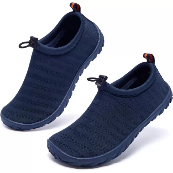 Racqua Boys Girls Kids Water Shoes Swim Shoes Quick Dry Lightweight Breathable for Beach Pool Swim LittleBig KidNavy