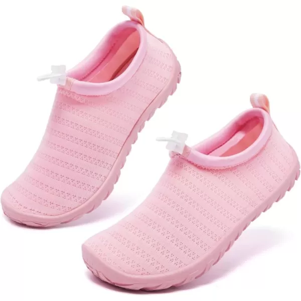 Racqua Boys Girls Kids Water Shoes Swim Shoes Quick Dry Lightweight Breathable for Beach Pool Swim LittleBig KidPink