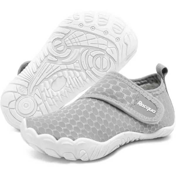 Racqua Boys Toddler Baby Water Shoes Girls NonSlip Beach Outdoor Sports Breathable Water Shoes Quick Dry Lightweight Swim Pool Aqua ShoesBabyToddlerWzk168grey