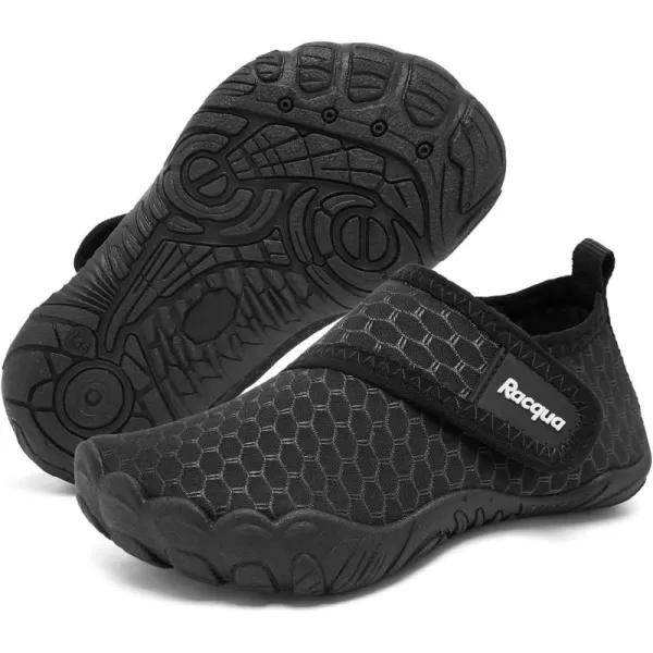 Racqua Boys Toddler Baby Water Shoes Girls NonSlip Beach Outdoor Sports Breathable Water Shoes Quick Dry Lightweight Swim Pool Aqua ShoesBabyToddlerWzk168black