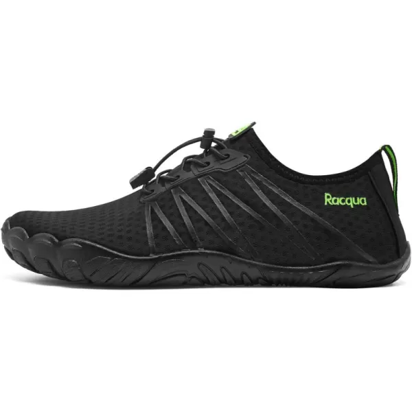 Racqua Men Women Water Shoes QuickDry Breathable Swim Shoes Lightweight Aqua Shoes Beach Pool Hiking ShoesWz1104black
