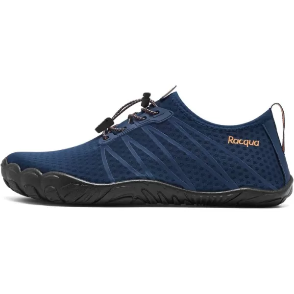 Racqua Men Women Water Shoes QuickDry Breathable Swim Shoes Lightweight Aqua Shoes Beach Pool Hiking ShoesWz1104navy