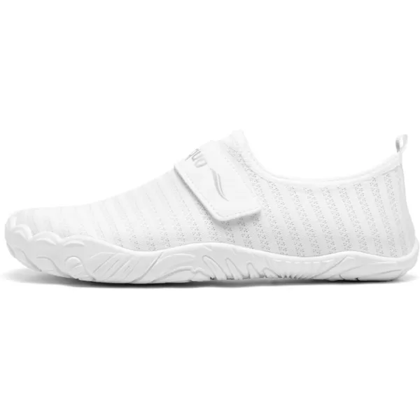Racqua Men Women Water Shoes QuickDry Breathable Swim Shoes Lightweight Aqua Shoes Beach Pool Hiking ShoesWz1108white