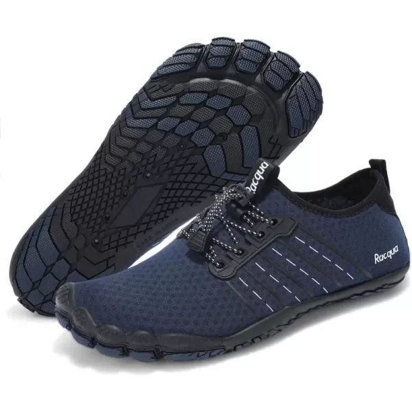 Racqua Water Shoes Quick Dry Barefoot Beach Aqua Sport Swim Surf Pool Hiking Diving Walking for Men WomenWz112blue