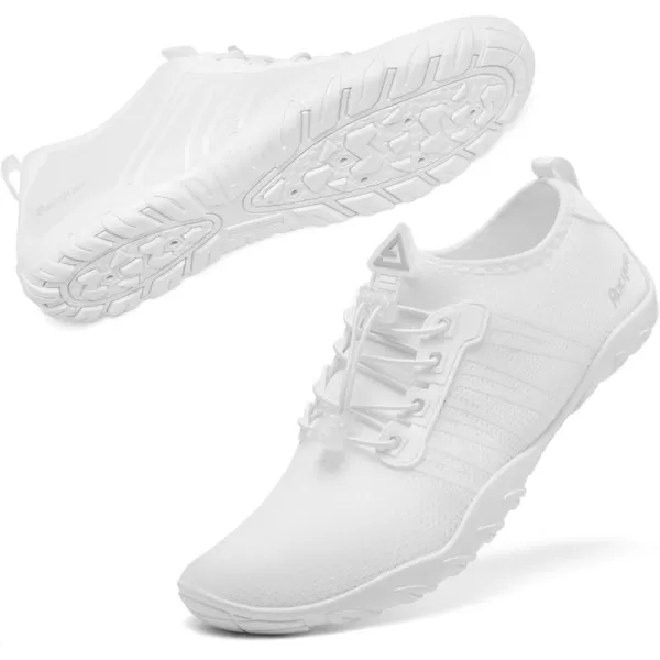 Racqua Water Shoes Quick Dry Barefoot Water Aqua Sport Beach Pool Swim Surf Diving for Men WomenHd1022white