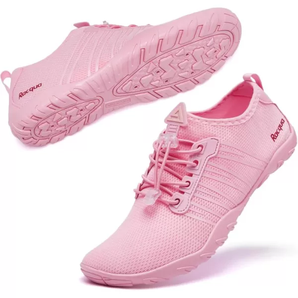 Racqua Water Shoes Quick Dry Barefoot Water Aqua Sport Beach Pool Swim Surf Diving for Men WomenHd102pink
