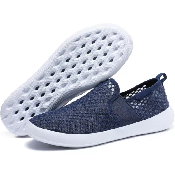 Racqua Water Shoes Quick Dry Barefoot Water Aqua Sport Beach Pool Swim Surf Diving for Men WomenSx1203navy