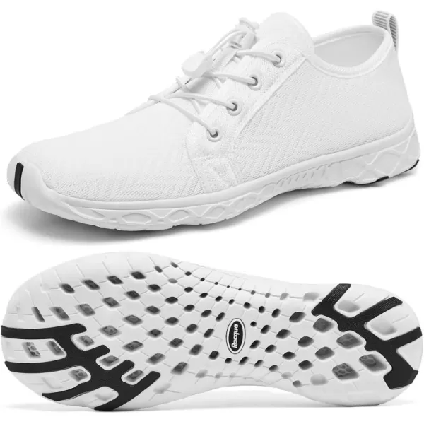 Racqua Women Men Breathable Mesh Water ShoesSx1201white