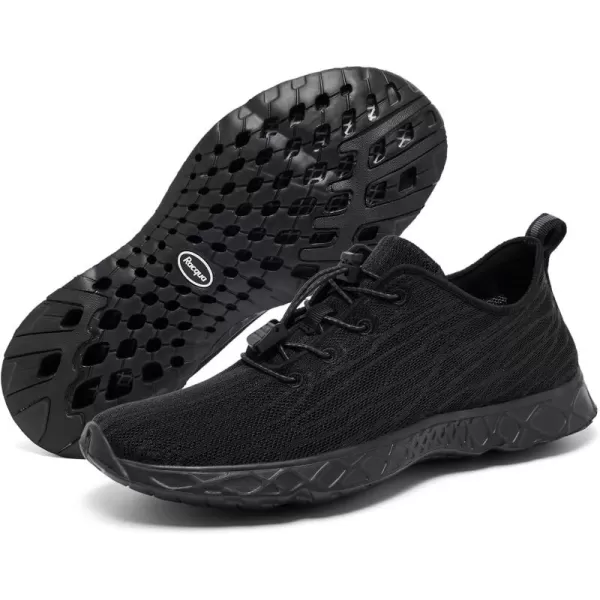 Racqua Women Men Breathable Mesh Water ShoesSx122black2