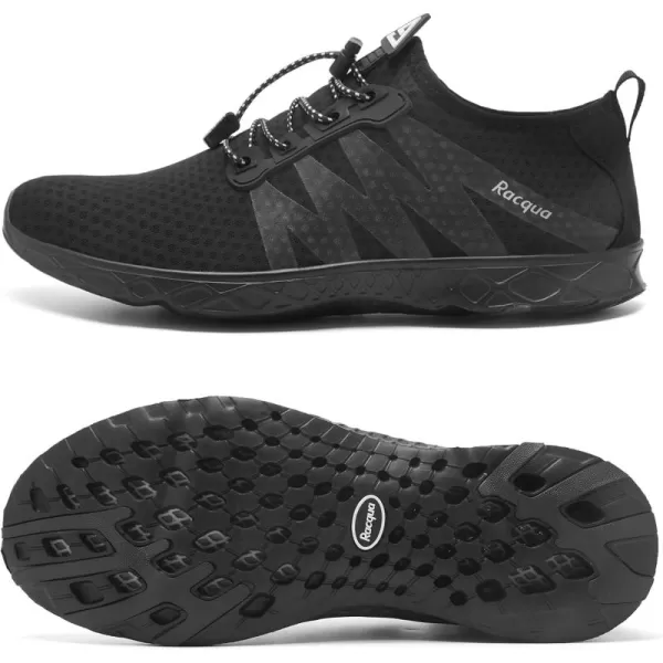 Racqua Women Men Breathable Mesh Water ShoesSx126black