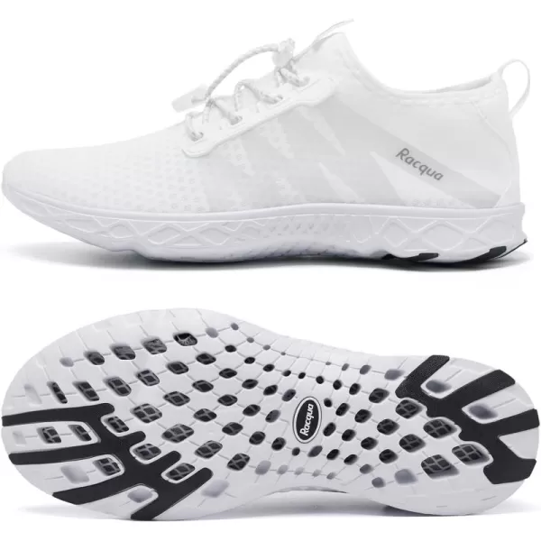 Racqua Women Men Breathable Mesh Water ShoesSx126white