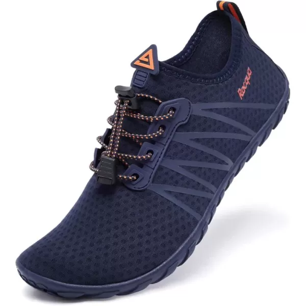 Racqua Women Men Water Shoes Barefoot Sport Beach Swim ShoesHd137navy