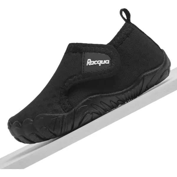 Racqua Toddler Water Shoes Baby Swim Aqua NonSlip Shoes for Kids Boys GirlsBabyToddlerWzk1653tblack