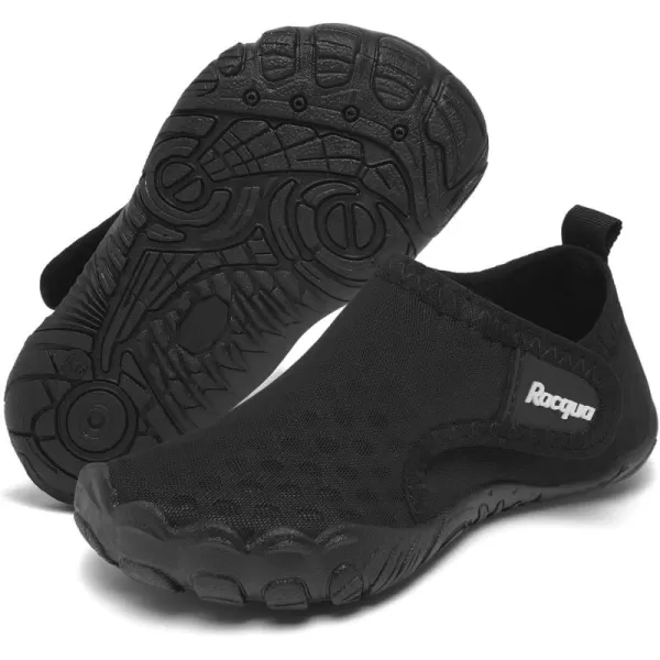 Racqua Toddler Water Shoes Baby Swim Aqua NonSlip Shoes for Kids Boys GirlsBabyToddlerWzk1653tblack