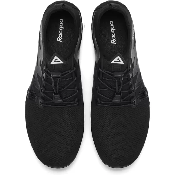 Racqua Mens Womens Water Shoes Quick Dry Aqua Shoes Lightweight Barefoot Swim Beach ShoesHd131wblack