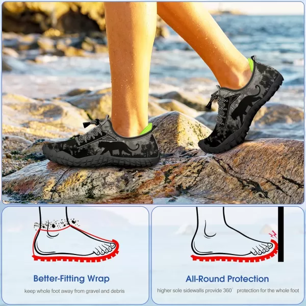 Builtin Heel Grips Water Shoes for Kids Girls Boys Hiking Wide Barefoot Swim Beach Pool Big KidForest King