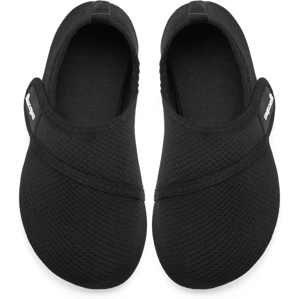Racqua Toddler Kids Water Shoes Quick Dry Swim Shoes Lightweigh Beach Pool Aqua Shoes for Boys Girls ToddlerLittleBig KidBlack