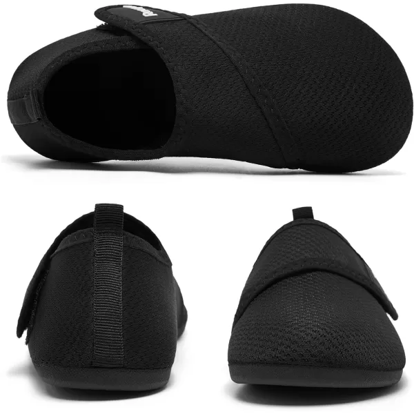 Racqua Toddler Kids Water Shoes Quick Dry Swim Shoes Lightweigh Beach Pool Aqua Shoes for Boys Girls ToddlerLittleBig KidBlack
