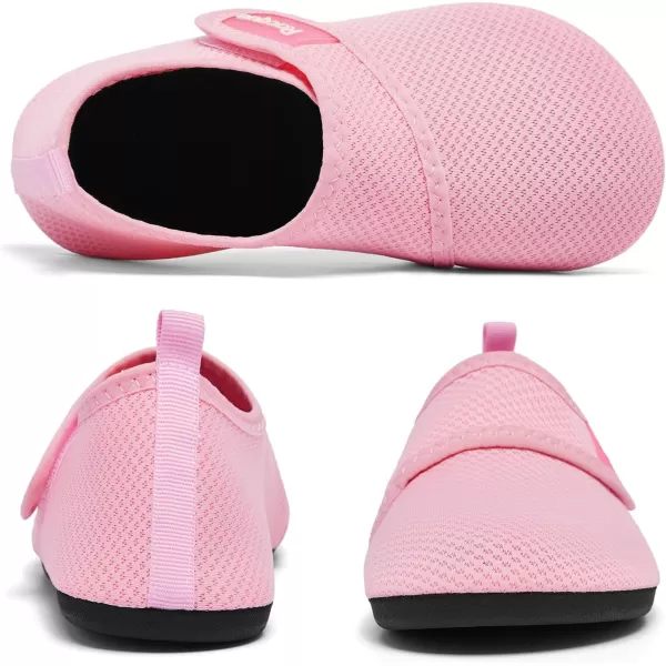 Racqua Toddler Kids Water Shoes Quick Dry Swim Shoes Lightweigh Beach Pool Aqua Shoes for Boys Girls ToddlerLittleBig KidPink