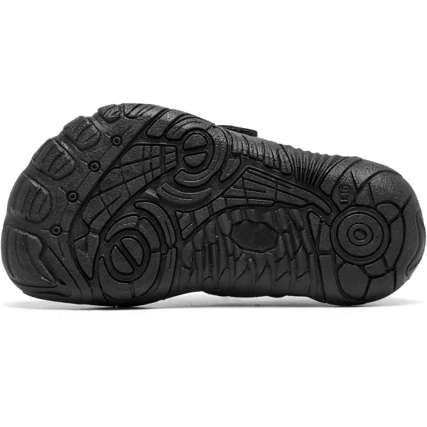 Racqua Toddler Water Shoes Boys Girls Aqua Shoes Kids Quick Dry Beach Shoes Barefoot ShoesWzk169tblack