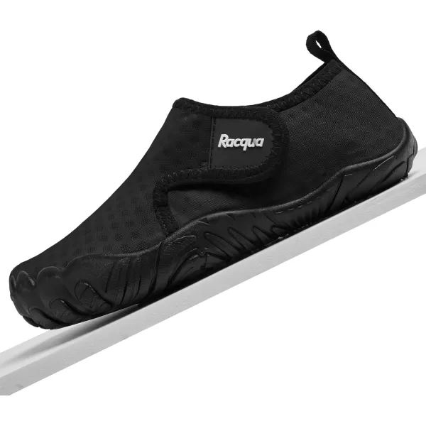 Racqua Water Shoes for Kids Boys Water Shoes Quick Dry Beach Shoes for Kids Lightweight Girls Swim Shoes Little KidBig KidWzk1653black