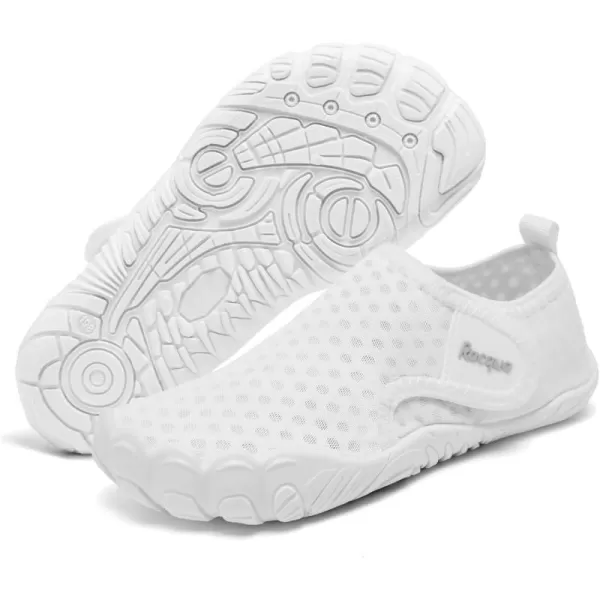 Racqua Water Shoes for Kids Boys Water Shoes Quick Dry Beach Shoes for Kids Lightweight Girls Swim Shoes Little KidBig KidWzk1653white