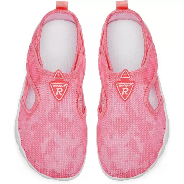 imageRacqua Kids Water Shoes Beach Swim Breathable Quick Dry Shoes for Boys Girls Little KidBig KidWzk1655pink