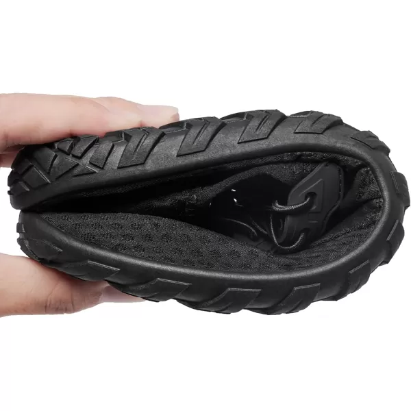 imageRacqua Water Shoes Womens Mens Quick Dry Barefoot Shoes Swim Lightweight Surf Beach Pool Aqua ShoesHd1307black