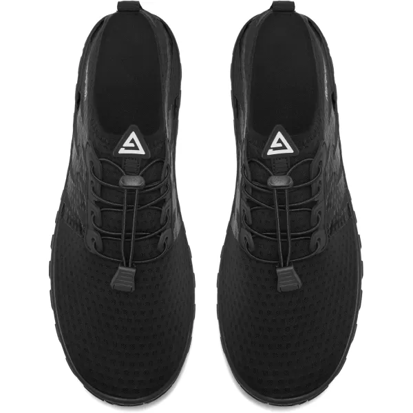 imageRacqua Water Shoes Womens Mens Quick Dry Barefoot Shoes Swim Lightweight Surf Beach Pool Aqua ShoesHd1307black