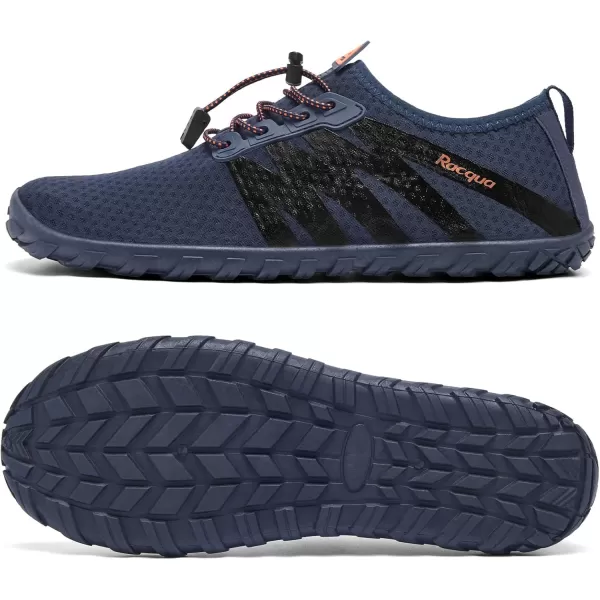 imageRacqua Water Shoes Womens Mens Quick Dry Barefoot Shoes Swim Lightweight Surf Beach Pool Aqua ShoesHd1307blueOrange