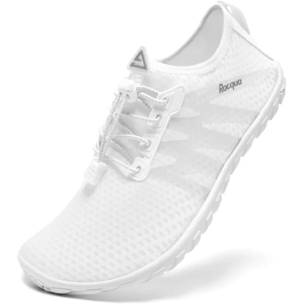 imageRacqua Water Shoes Womens Mens Quick Dry Barefoot Shoes Swim Lightweight Surf Beach Pool Aqua ShoesHd1307white