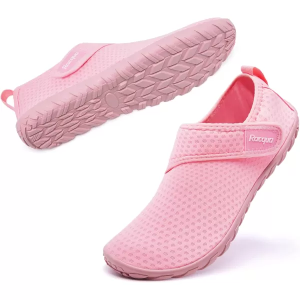 imageRacqua Mens Womens Water Shoes Barefoot Quick Dry Lightweight Aqua Shoes Swim Beach ShoesHd134pink
