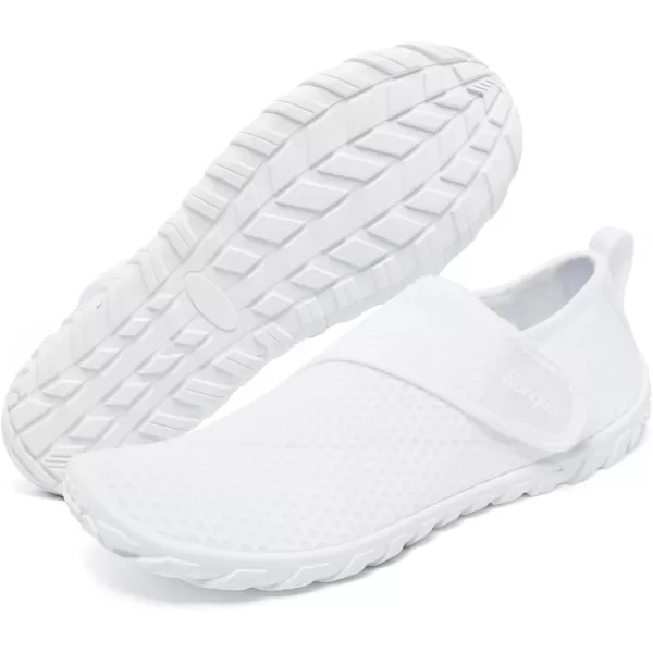 imageRacqua Mens Womens Water Shoes Barefoot Quick Dry Lightweight Aqua Shoes Swim Beach ShoesHd134white