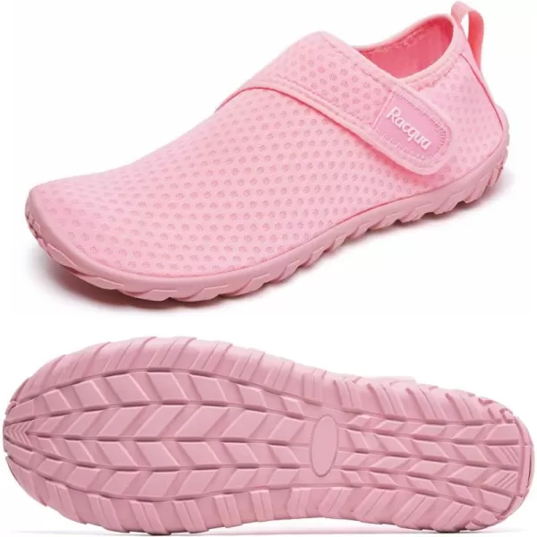 imageRacqua Mens Womens Water Shoes Barefoot Quick Dry Lightweight Aqua Shoes Swim Beach ShoesHd134pink