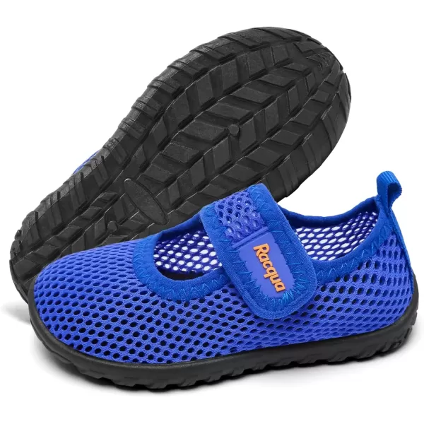 imageRacqua Toddler Water Shoes Aqua Swim Quick Dry Outdoor Shoes for Baby Boys GirlsToddlerLittle KidHdk1608tblueOrange