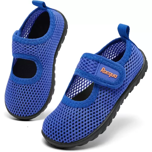 imageRacqua Toddler Water Shoes Aqua Swim Quick Dry Outdoor Shoes for Baby Boys GirlsToddlerLittle KidHdk1608tblueOrange