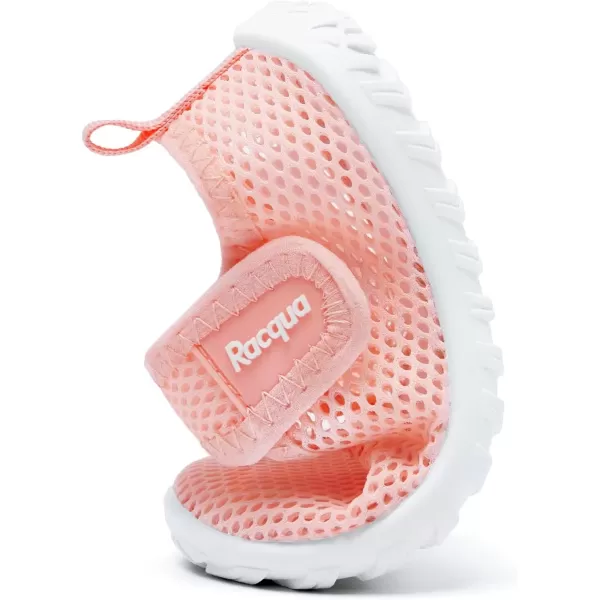 imageRacqua Toddler Water Shoes Aqua Swim Quick Dry Outdoor Shoes for Baby Boys GirlsToddlerLittle KidHdk1608tpink