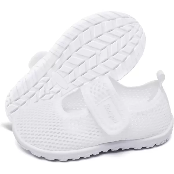 imageRacqua Toddler Water Shoes Aqua Swim Quick Dry Outdoor Shoes for Baby Boys GirlsToddlerLittle KidHdk1608twhite