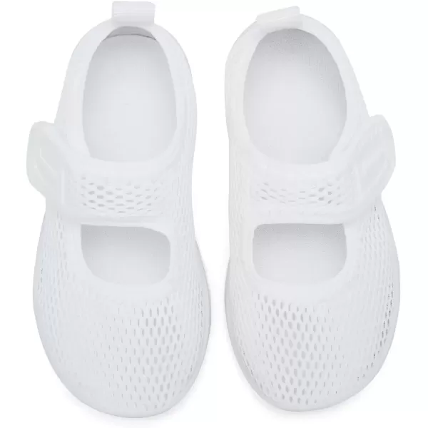 imageRacqua Toddler Water Shoes Aqua Swim Quick Dry Outdoor Shoes for Baby Boys GirlsToddlerLittle KidHdk1608twhite