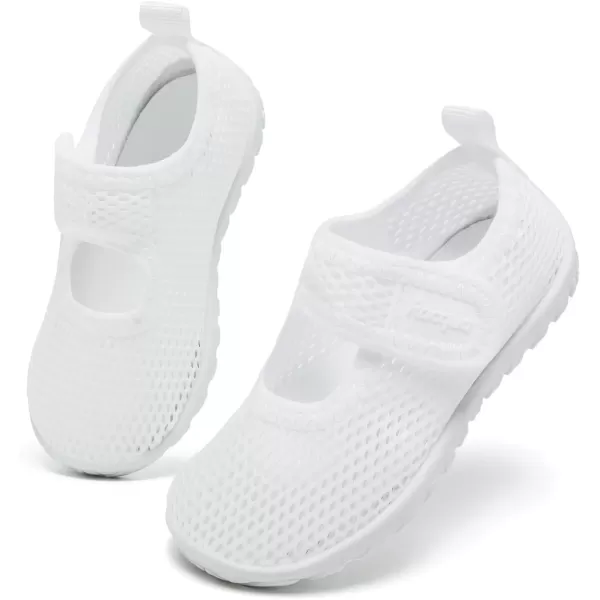 imageRacqua Toddler Water Shoes Aqua Swim Quick Dry Outdoor Shoes for Baby Boys GirlsToddlerLittle KidHdk1608twhite